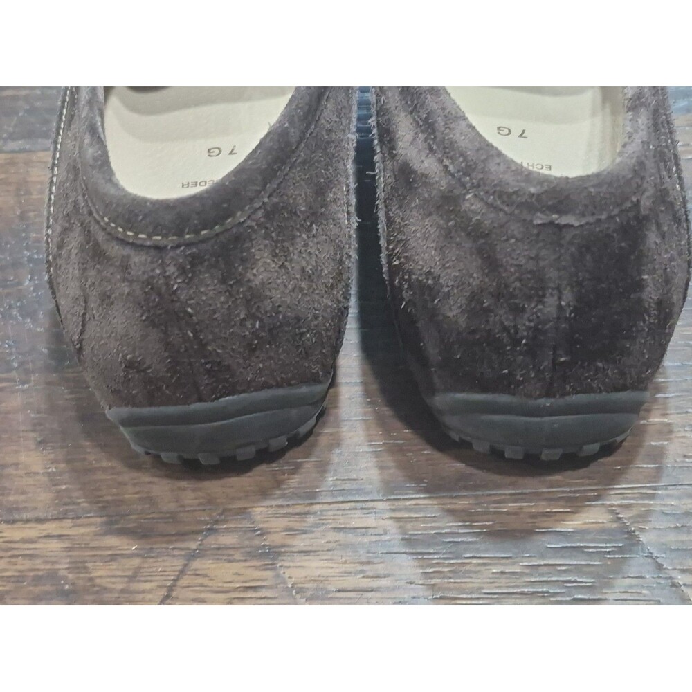 Ara Square Toe Suede Leather  Mokasson Slip On Shoe Womens 9.5 (7G) Brown - Picture 6 of 10